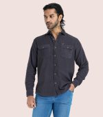 plain grey long sleeve shirt