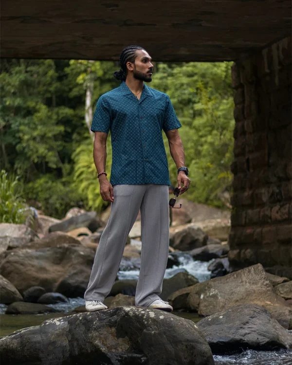 Urban Grid Style Shirt - Image 2