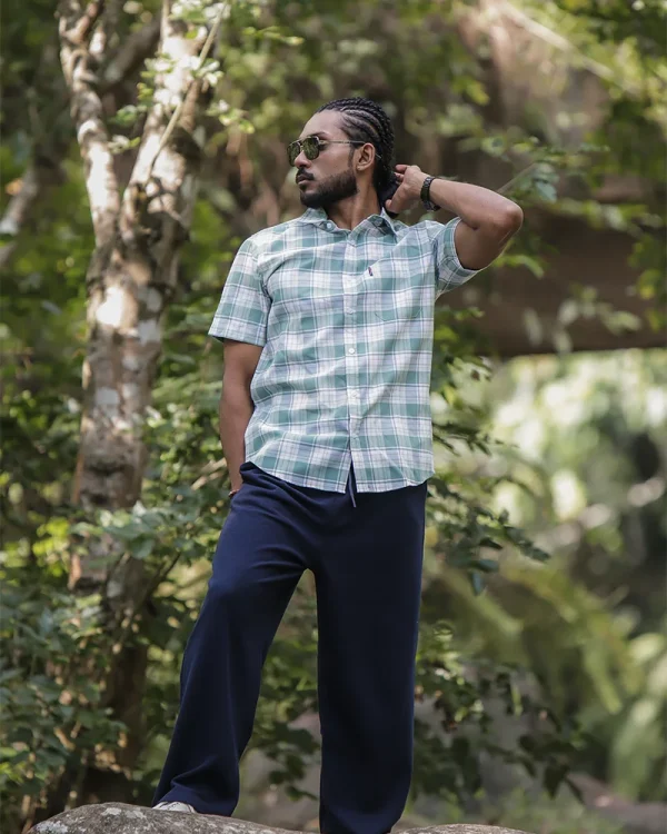 Signature Grid Pattern Shirt - Image 4